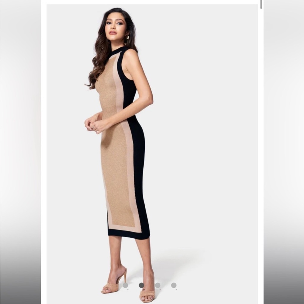 Bebe Colorblock Sweater Dress - Picture 2 of 4